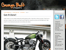 Tablet Screenshot of garagebuiltchoppers.com